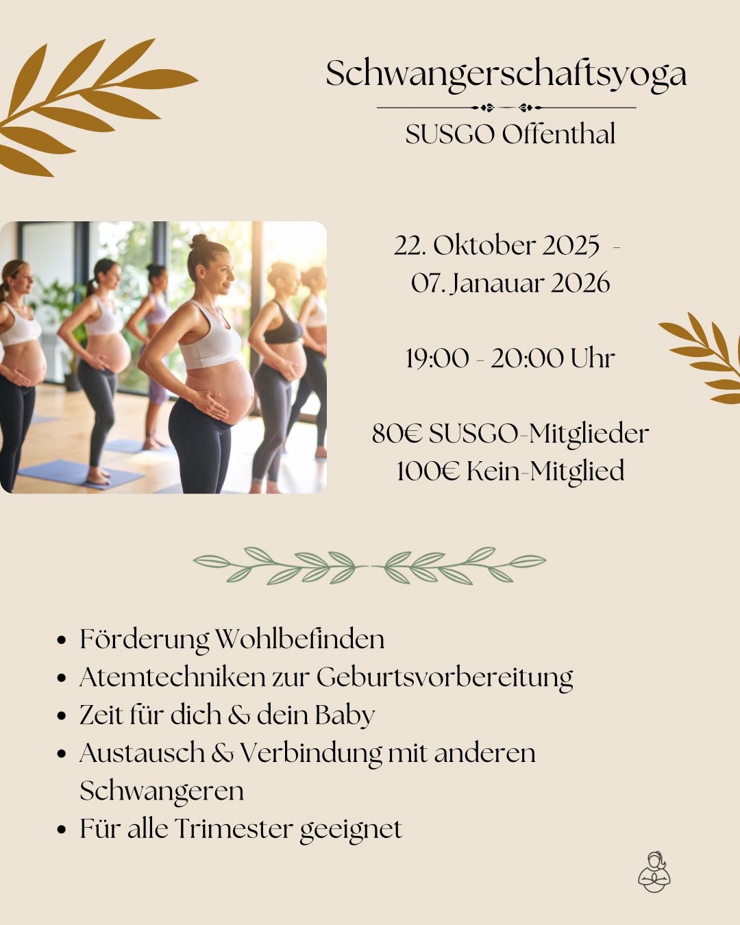 Wieder in unserem Programm✨🤰🏽Schwangerschaftsyoga